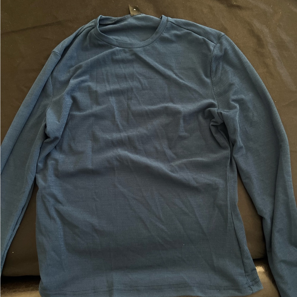new,large, navy blue shirt from shein